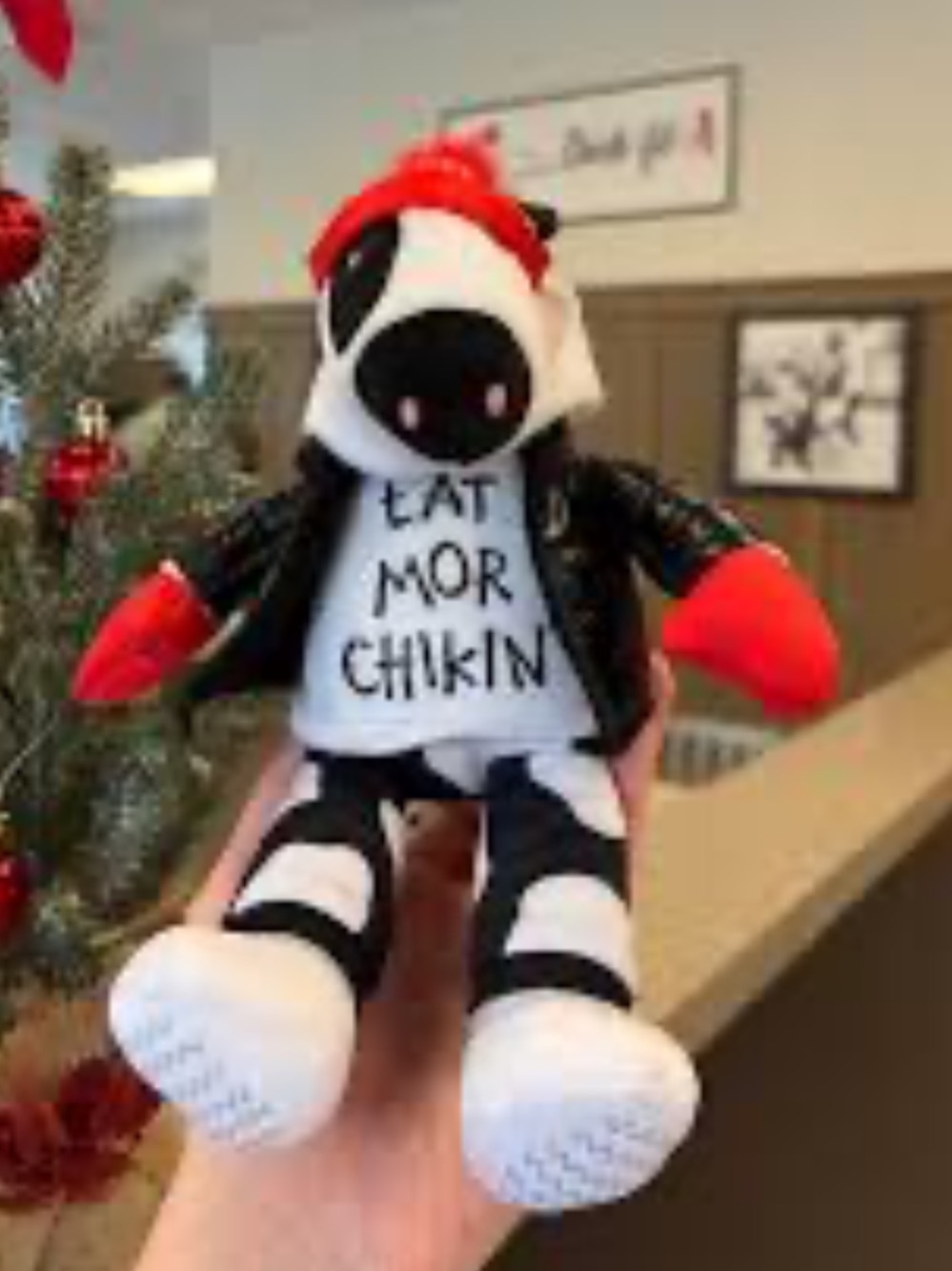 Chick-fil-A Plush Cow with Red Hat & Jacket